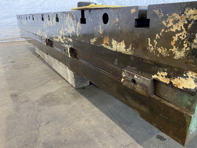 96&quot; X 144&quot; X 12&quot; GIDDINGS AND LEWIS T-SLOTTED FLOOR PLATE: STOCK #15719