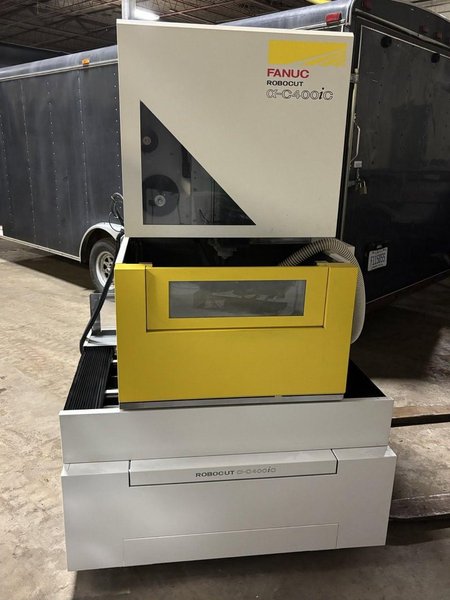 Fanuc C400IC Wire EDM, 2021 – CNC EDM w/ Auto Threader, Fanuc Robot a-C400ib Rotary