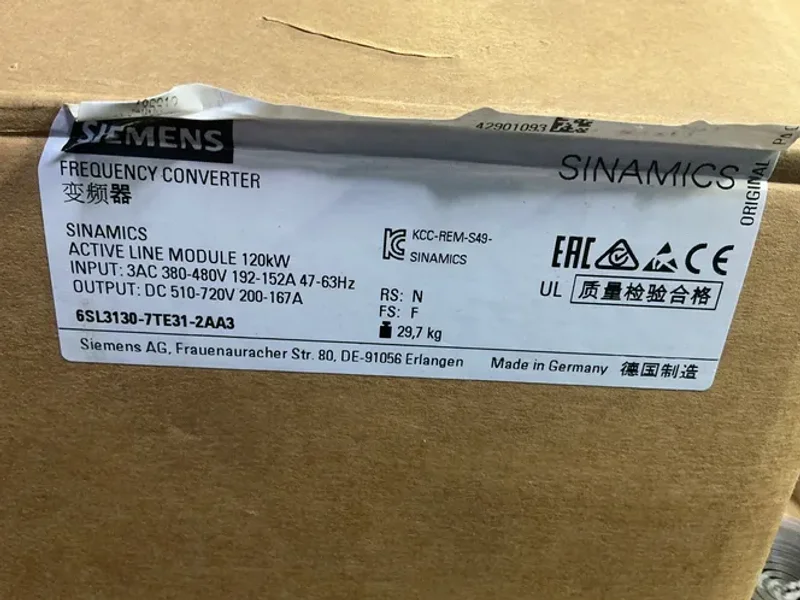 SIEMENS ACTIVE LINE MODULE   -  6SL3130-7TE31-2AA3
