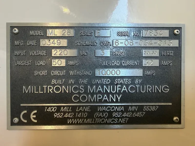MILLTRONICS ML28  28”/ 39” x 60”cc CNC Lathe 4.25” SB 2003’ #8099