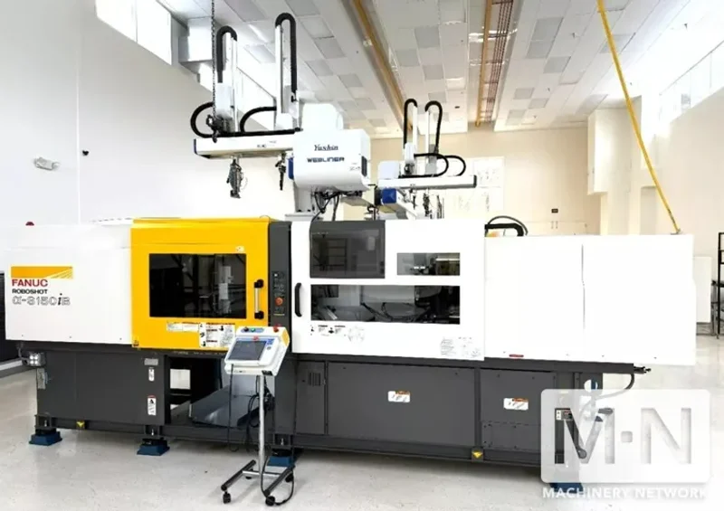 165 TON 8.8 OZ MILACRON ALPHA-S150iB ROBOSHOT INJECTION MOLDING MACHINE MFG 2021