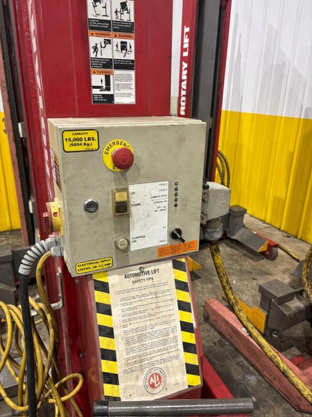 (4) 15,000 LBS ROTARY MODEL #HP415-100 HEAVY DUTY MOBILE COLUMN LIFT JACKS: YOBRO #24468