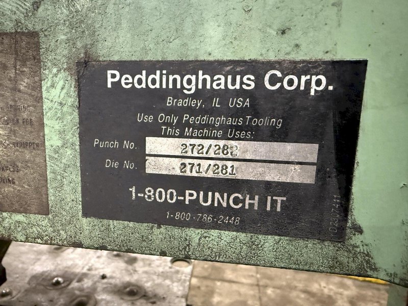 PEDDINGHAUS MODEL #F-1170B-30R CNC HYDRAULIC PUNCH: YOBRO #24168