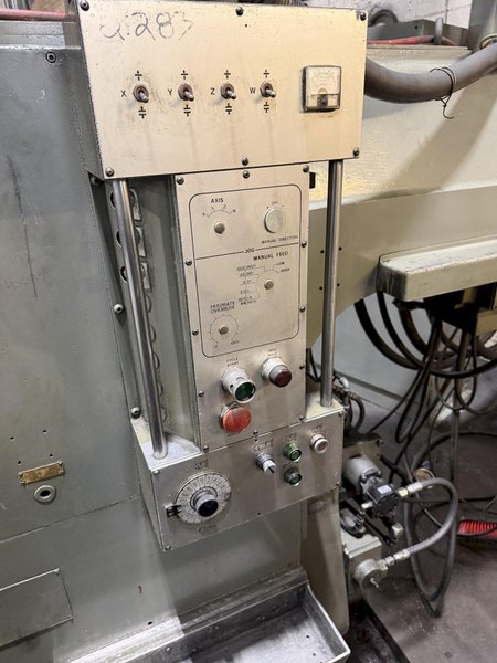 5" DEVLIEG 5K-120 CNC HORIZONTAL BORING MILL WITH UPDATED FAGOR CONTROL. STOCK # 0219826