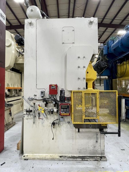 200 ton Komatsu Single Point Gap Mechanical Metal Stamping Press #OBS200-2, Year 1986