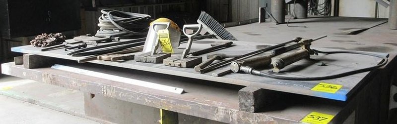 4&#039; X 8&#039; X 1&#039; STEEL PLATE &amp; TOOL CONTENTS: STOCK #11264