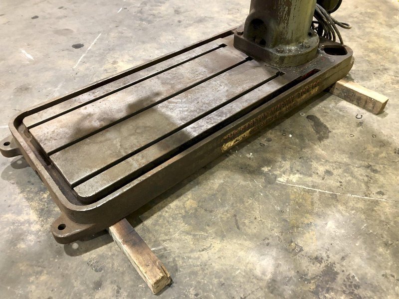 4&#039; X 9&quot; CARLTON RADIAL DRILL: STOCK #16870