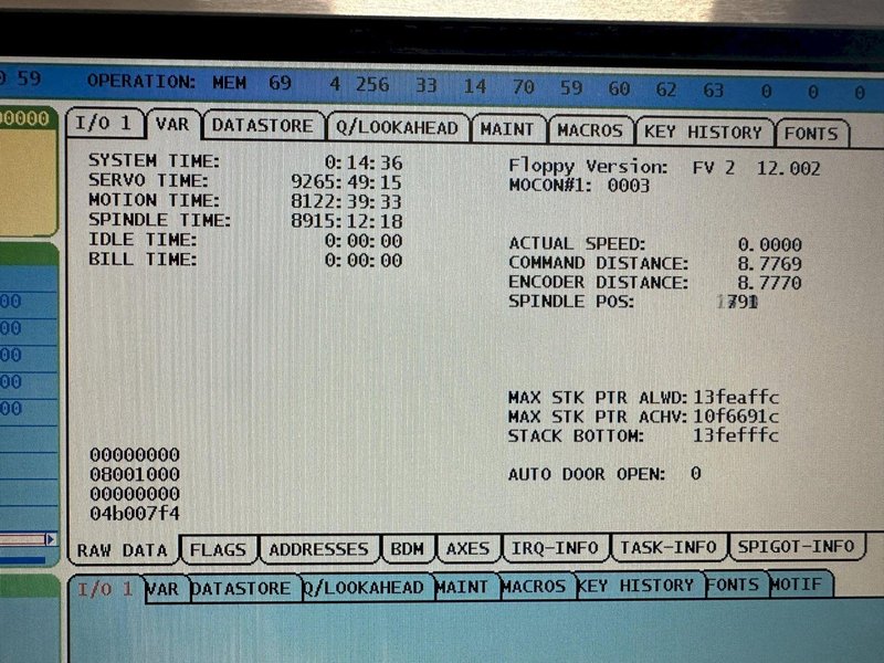 HAAS Super Mini Mill 2008 Probe Tool Pre-setter Chip Auger Low Hours, Top Cover