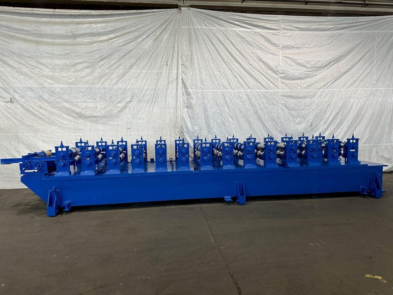 14 STAND X 3-1/2&quot; X 50&quot; BRADBURY SHADOW PANEL RAFTED ROLLFORMING LINE. STOCK # 0205722