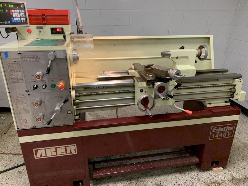 Acer E-Lathe 1440V High Speed "Inverter Drive" Engine Lathe, SN N16050191.