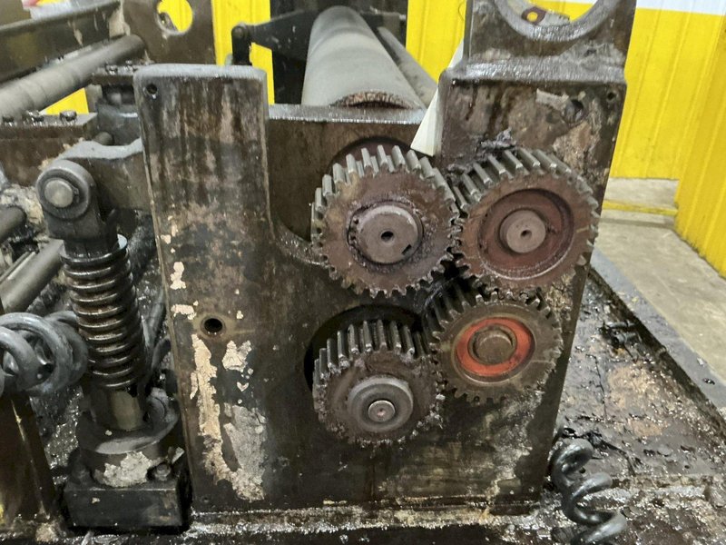 30,000 LBS X 36" PERFECTO COIL FEED LINE, COIL REEL UNCOILER &amp; STRAIGHTENER: YOBRO #24871