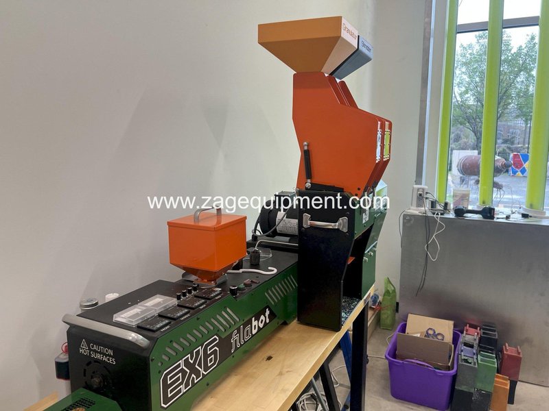 Filabot Used EX6 Extruder Setup; Extruder, Airpath, Spooler, Winder, Pelletizer, Reclaimer, Yr. 2020