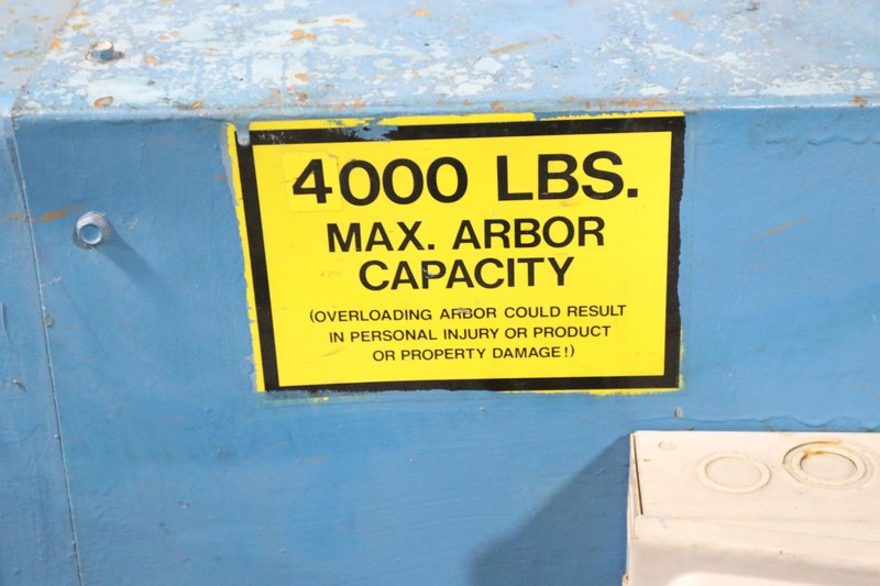 4000 LB 2 TON x 18&quot; PRESS ROOM EQUIPMENT NON POWERED MODEL #PR-124000-NAB-H PULL OFF UNCOILER COIL REEL: STOCK #10243