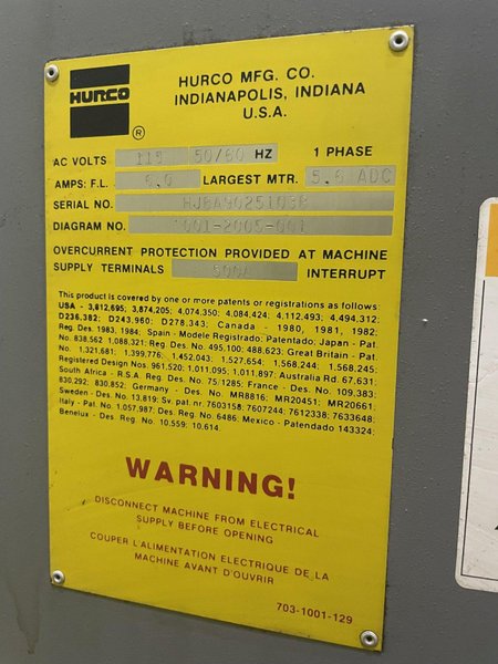 135 TON X 8' CINCINNATI MODEL 135FMX6 HYDRAULIC PRESS BRAKE: STOCK #15770