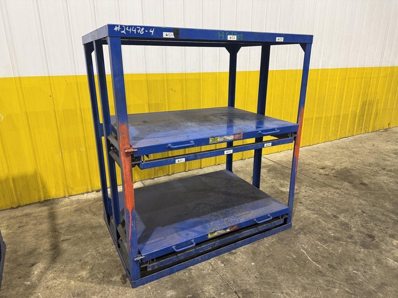(4) 1,000 LB CAPACITY DIE RACKS W/ SLIDING SHELVES: YOBRO #24478