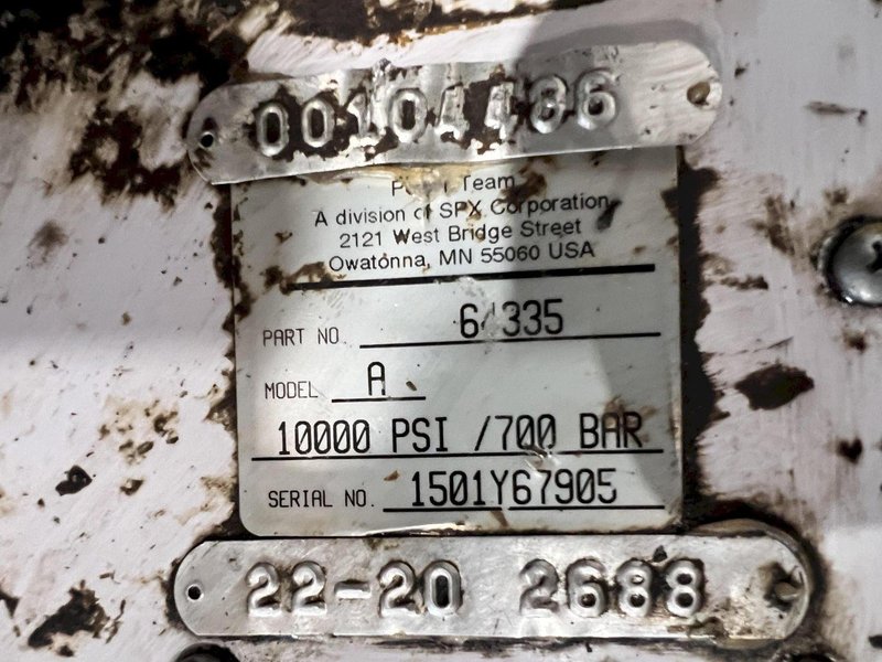 55 TON SPX POWERTEAM MODEL #PH553C HYDRAULIC GEAR WHEEL PULLER: STOCK #21349
