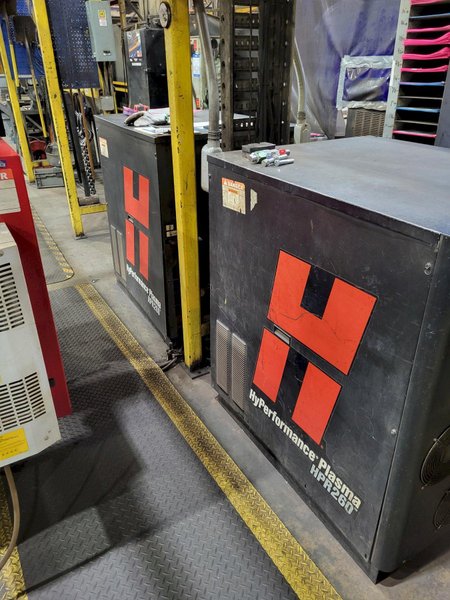 2008 KINETIC CNC PLASMA TABLE WITH 2X HYPERTHERM HPR260 POWER UNITS : YOBRO 25130