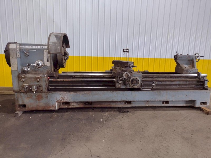 30" X 96" GEMINIS 9" HOLLOW SPINDLE MODEL #GE-870 ENGINE LATHE, 9" HOLE: STOCK #18925