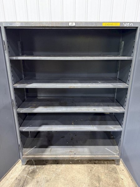 60" WIDE X 24" X 78" STRONGHOLD 2 DOOR HEAVY DUTY STORAGE CABINET: YOBRO #25388