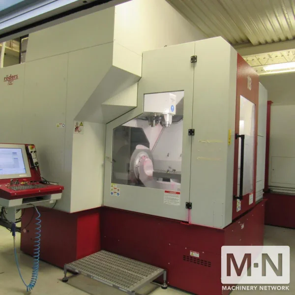 Roeders RXU1001DSHZ2 Dual Spindle CNC 5-Axis Vertical Machining Center, 2018 - Only 602 Total Hours!
