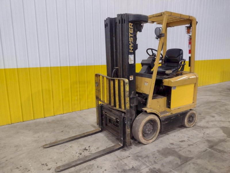 3,000 LB HYSTER MODEL #E45XM-27 ELECTRIC LIFT TRUCK FORKLIFT: STOCK #20642