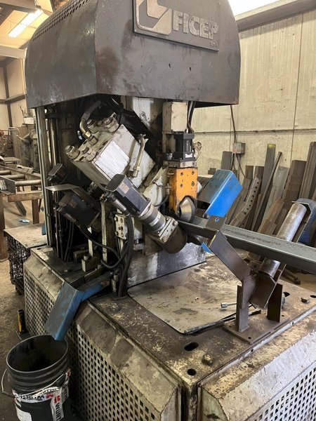 6" X 6" X 5/8" FICEP MODEL #A152 CNC ANGLE LINE PUNCH &amp; SHEAR 2003 : YOBRO 25246