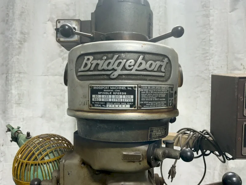 BRIDGEPORT 9” X 42” VERTICAL MILL  -  5071