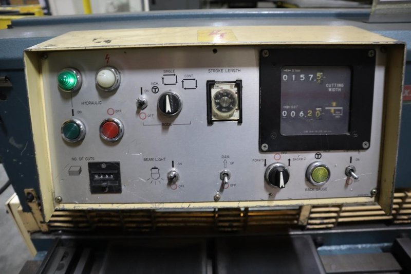 Amada S-2532 8&#039;x11 Gauge Hydraulic Shear, Front Operated Power Backgauge, Squaring Arm- Auction Item