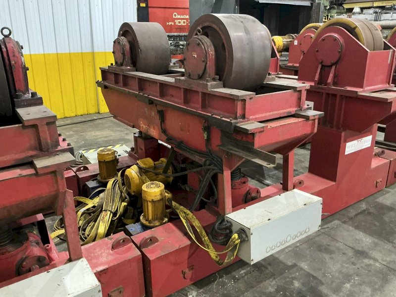 300 TON X 120" DIAMETER WELDWIRE MODEL #CAS-150 TRACK MOUNTED POWERED TANK TURNING ROLLS, 1 DRIVE &amp; 3 IDLERS: YOBRO #25736