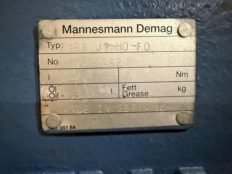 10 TON X 50' DEMAG DOUBLE GIRDER BRIDGE CRANE, NEW 1998: YOBRO #24519