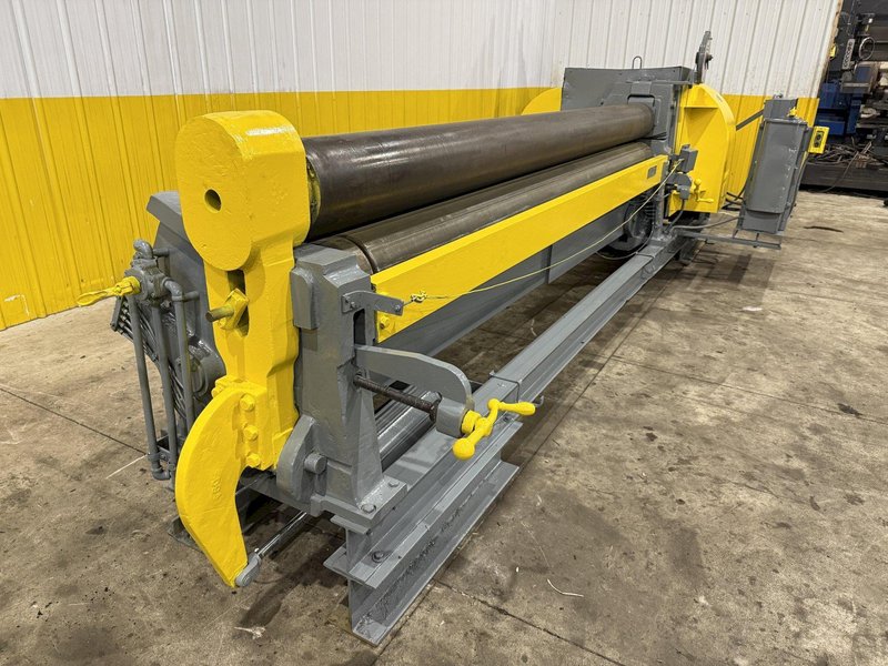 10&#039; X 1/4&quot; BERTSCH MODEL #7A INITIAL PINCH 3 ROLL MECHANICAL PLATE BENDING ROLL: YOBRO #23745