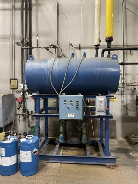 300 Hp. Superior High Pressure Steam Boiler, 150 psi, 1995 – 12.6 MBH Gordon Piatt Burner, Blowdown Separator
