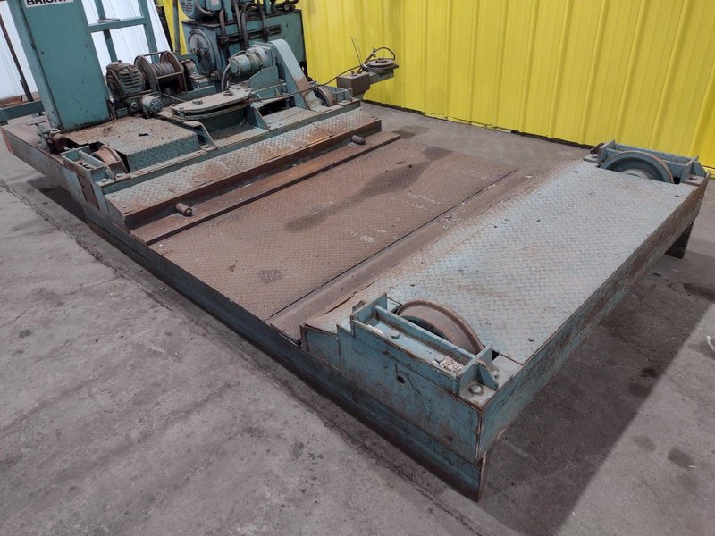 STAR ENGINEERING MODEL #S-3-7 HYDRAULIC POWERED RAIL TRANSFER CART WITH WINCH: STOCK #18491