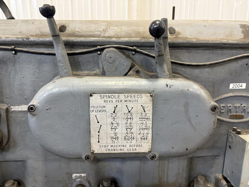 56" x 336" (28') BERTRAM ENGINE LATHE WITH DUAL CARRIAGES: STOCK #10964