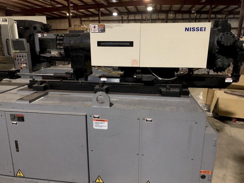 Nissei Used FN280-100A Injection Molding Machine, 309 US Ton; NEW Screw and Barrel; Customizable Shot Size