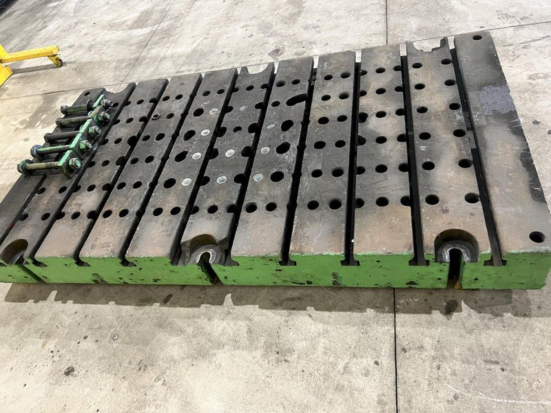 84&quot; x 46&quot; x 8&quot; T SLOTTED SOLID BOLSTER PLATE: STOCK 20969