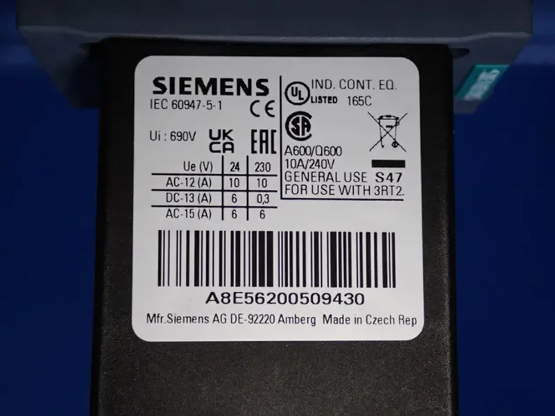SIEMENS ACTUATOR  -  3RT2036-1KB44-3MA0