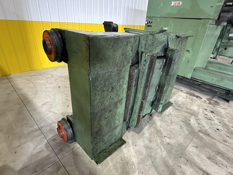 20,000 LB X 48" RED BUD RBI MODEL #RM48-20S COIL REEL UNCOILER &amp; CAR: STOCK #19764