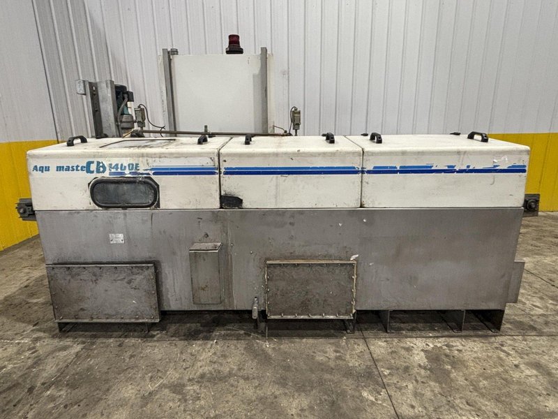 14&quot; W X 8&quot; H ALLIANCE AQUAMASTER CB-1400E STAINLESS STEEL CONVEYOR BELT 3 STAGE PARTS WASHER: STOCK #23103