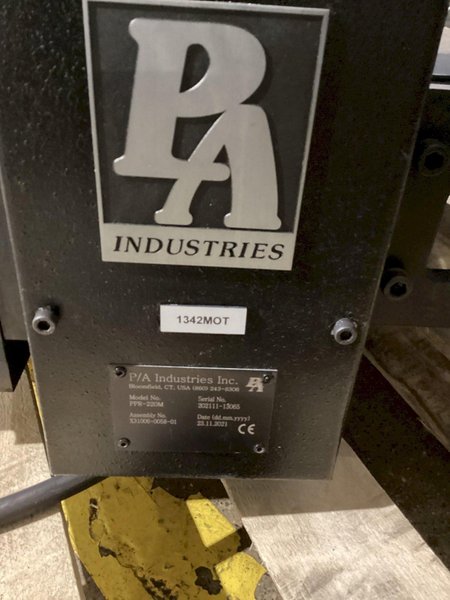 P/A INDUSTRIES PPR-220M Coil Feeder USED – AS-IS