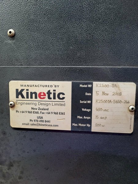 2008 KINETIC CNC PLASMA TABLE WITH 2X HYPERTHERM HPR260 POWER UNITS : YOBRO 25130