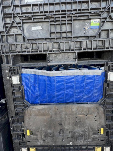 48 x 45 x 34 – 2,500 LBS. COLLAPSIBLE BULK PLASTIC CONTAINERS (QTY 40)