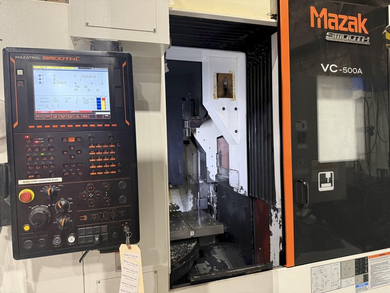 Used 2018 Mazak VC-500A 2PC CNC Vertical Machining Center For Sale