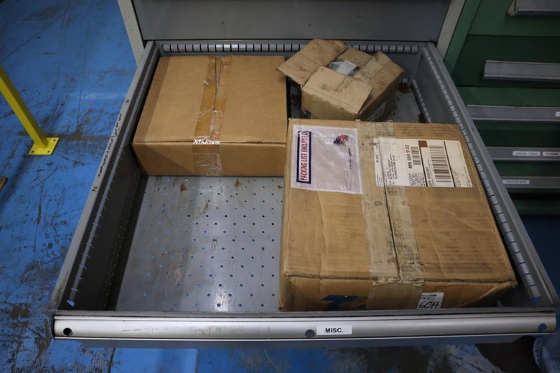 Turret Maintenance Parts and Hardware for Weidemann C3000 in 8 Drawer Cabinet- Auction Item