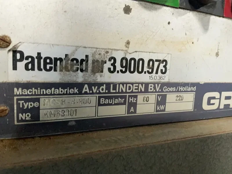 MACHINEFABRIEK AVD LINDEN B.V. 36”X72” BELT GRINDINGMASTER WIDE BELT SANDER  -  MCSB-B-900