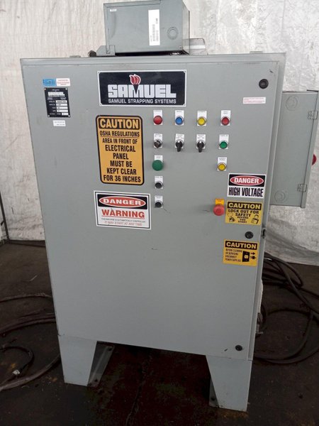 SAMUEL/SIGNODE SMSBM10/VS32 AUTOMATIC STRAPPING SYSTEM. STOCK # 0891924