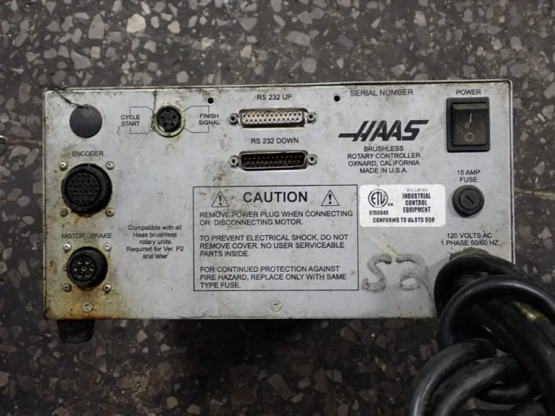 HAAS AUTOMATION INC BRUSHLESS ROTARY CONTROL