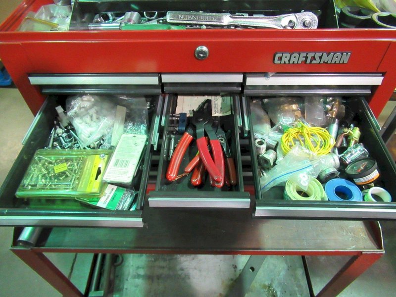 Craftsman 12-Drawer Tool Chest on Rolling Cart with Caster and Contents- Auction Item