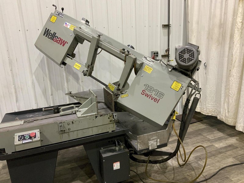 13" X 16" WELLSAW MODEL 1316S MITERING HEAD HORIZONTAL BANDSAW: STOCK #80998