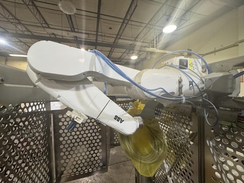 Tortilla Unstacking/Placing System w/ twin ABB IRB 1200 hygienic robots, 2022 – never used-sanitary wash down